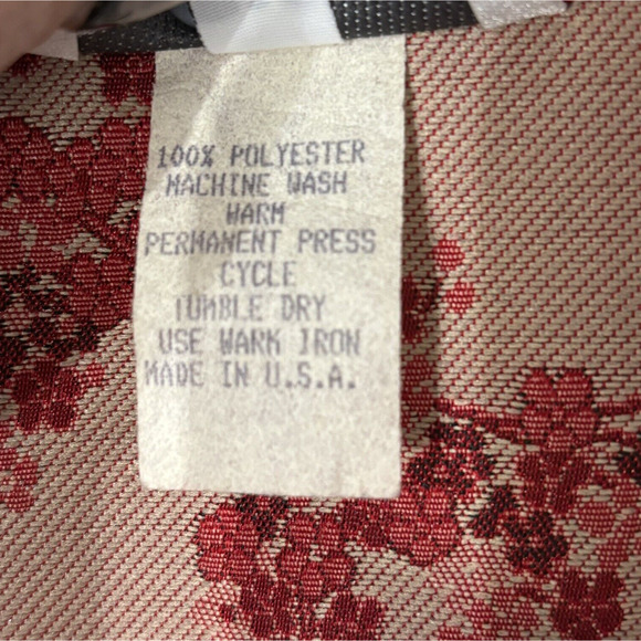 Vtg 80s Saks Ruth Norman NY Womens Jacket Size Med Asian Cheongsam Style Red USA - Picture 10 of 15
